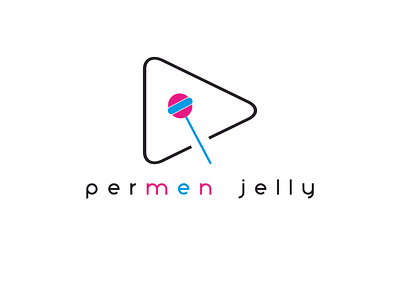 Permen Jelly logo branding design illustration logo vector