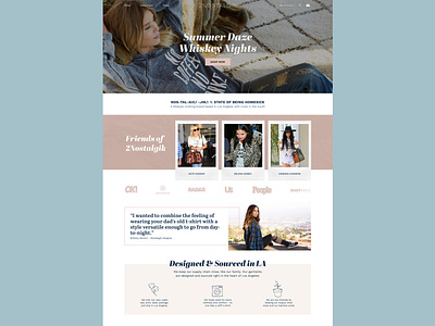 2nostalgik Home Page ecommerce fashion pastel ui website
