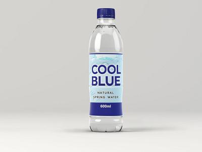 Transparent Watter Bottle Mockup