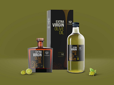 Olive Oil Vinegar Bottle Mockup