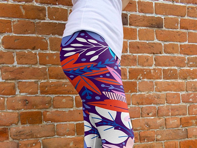 Designer Print Jeggings Mockup