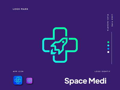 Medical logo, space medi logo and branding