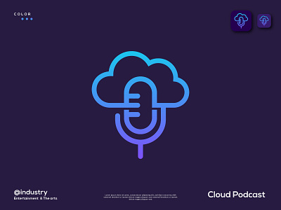 Cloud Podcast Modern Logo | Logo Design Branding