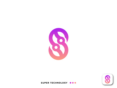 S + Tech logo | Modern minimalist logo | Logo folio