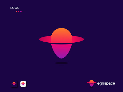 Egg space app logo best logo designer brand identity branding colorful creative logo design egg flat logo gradient logo icon logo and branding logo design minimal logo minimalist logo modern logo modern space logo simple space space logo