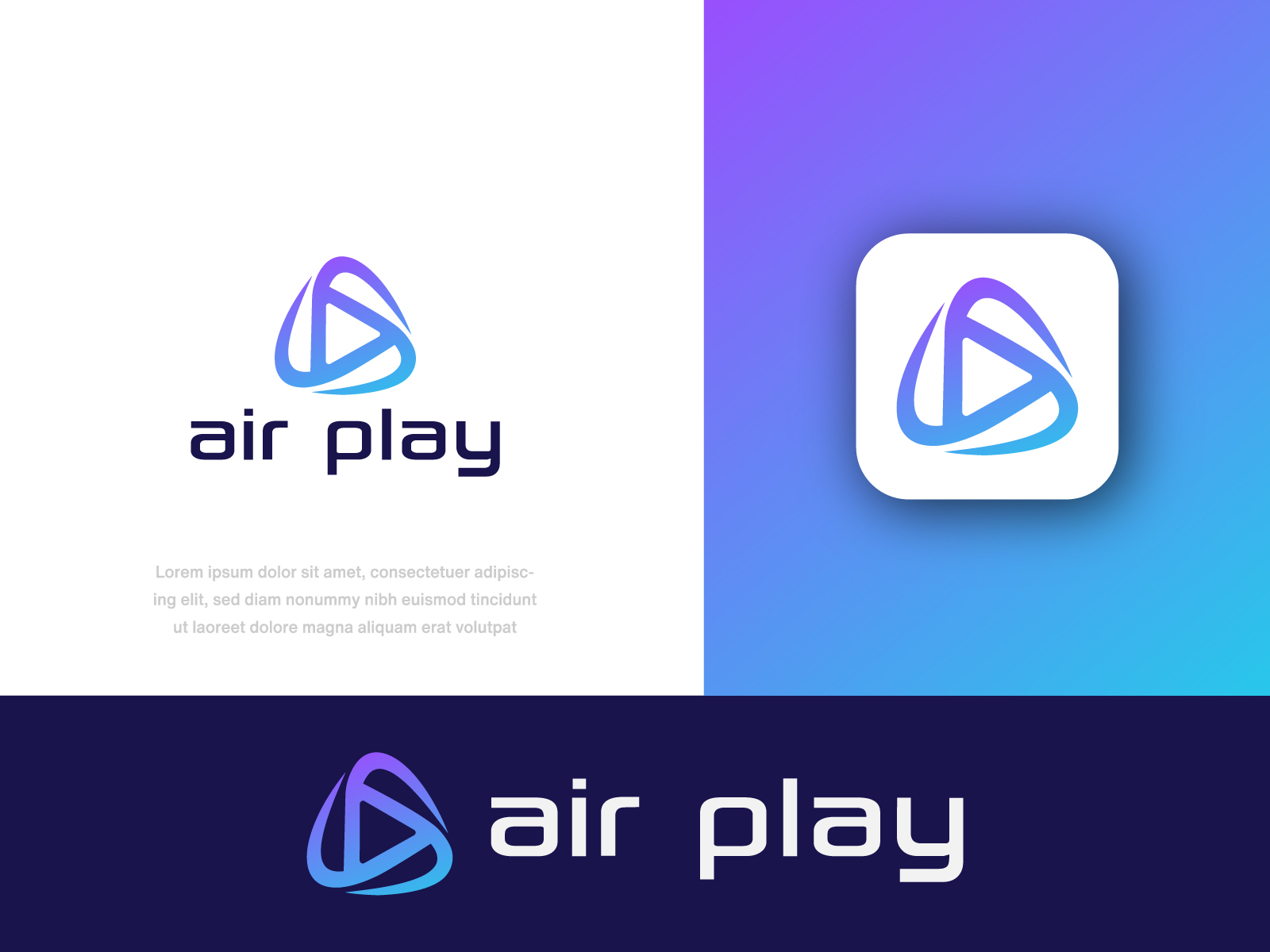 Айр плей. Air Play. Logo Folio.