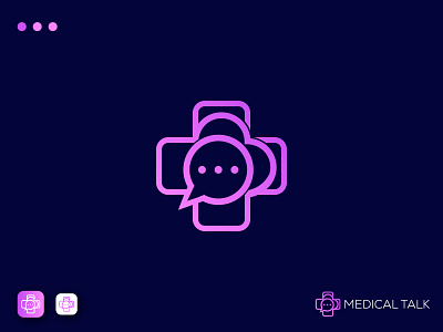 Medical Talk, Modern logo, and branding. app icon app logo brand identity branding chat clinic logo creative logo doctor logo flat logo gradient logo health care hospital logo iconic logo and branding logo design medical logo minimal logo minimalist logo modern logo talk