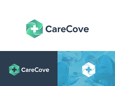 Healthcare modern logo, logo design and branding