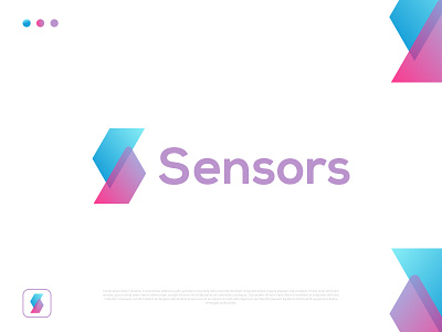 Sensors Logo and Branding identity abstract logo app icon app logo branding identity creative logo flat logo gradient logo logo and branding logo design minimal logo minimalist logo modern logo professional logo s letter logo s logo s tech logo s technology logo security sensor logo symbol