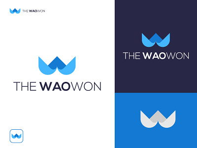 Modern and geometric W logo