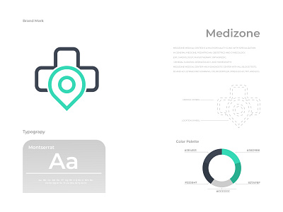 Medical logo, Medizone logo and branding