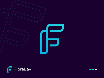 Modern F letter logo and branding