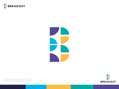 Colorful logo design / letter logo / geometric