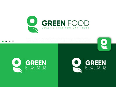 GreenFood logo design.