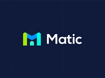 Matic brand identity branding creative logo finance flat logo gradient logo logo and branding logo design minimal logo minimalist logo modern logo network symbol tech technology