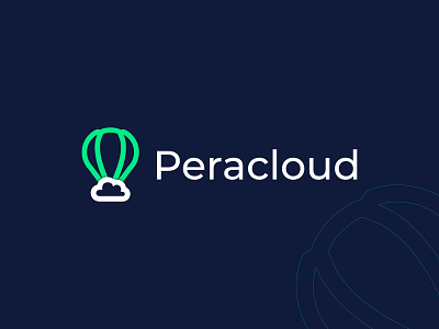 Peracloud abstract branding branding identity cloud color cool creative logo flat logo logo and branding logo design parashoot software symbol tech technology