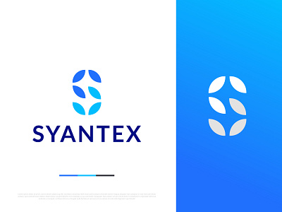 Syantex logo, modern s logo