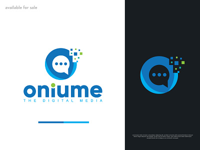 Oniume | Chat App Logo abstract logo app brand identity branding chat app logo chat icon chat logo chatting logo creative logo design logo logo design messenger app logo messenger logo modern logo monogram symbol talk logo