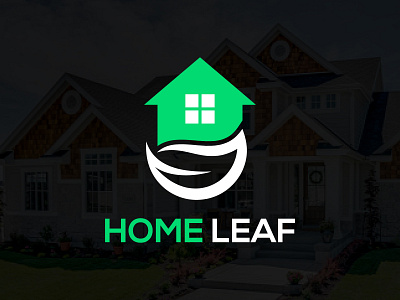 home leaf abastact logo creative logo design flat logo home leaf logo home logo icon logo illustration leaf logo logo logo design minimal logo minimalist logo modern logo roof logo symbol logo