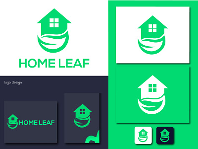 home leaf abastact logo creative logo home leaf logo home logo leaf logo logo logo design minimal logo minimalist logo modern logo roof logo