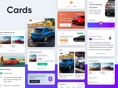 Car Components android app app cards cars clean components design expert feature interaction material mobile app offers page responsive review ui ux web