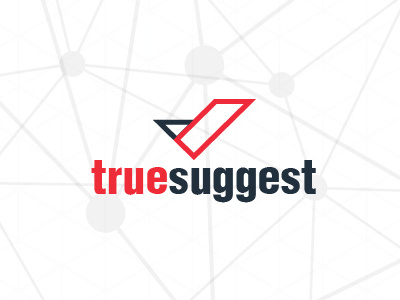 truesuggest - logo concept app branding design golden graphic idea identity logo modern print ration website