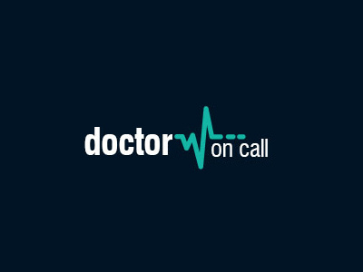 Doctor on Call app branding design graphic identity logo website