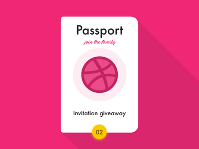 Passport 2x - Dribbble Invitation