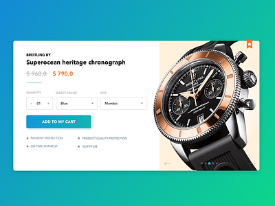 Breitling watches app concept design ecommerce free luxury material ui ux watches