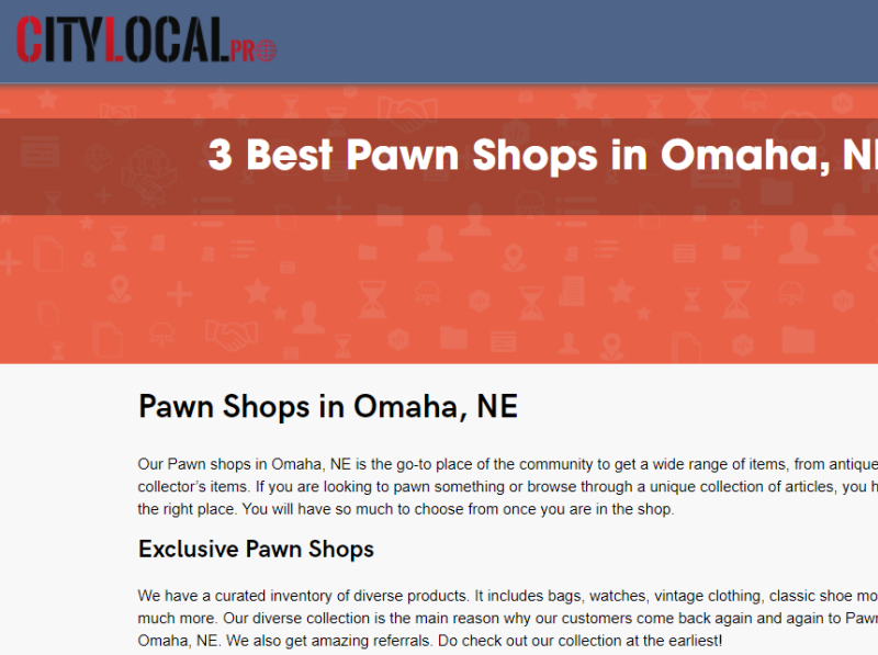 Pawn Shops in Omaha NE by Bryson Jace on Dribbble