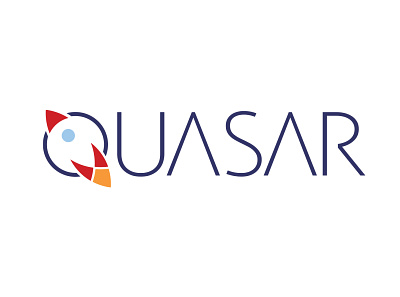Quasar Rocket Logo dailylogochallenge harperstudio logo quasar rocket