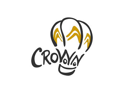 Crown Hot Air Ballon crown dailylogochallenge harperstudio hot air ballon logo