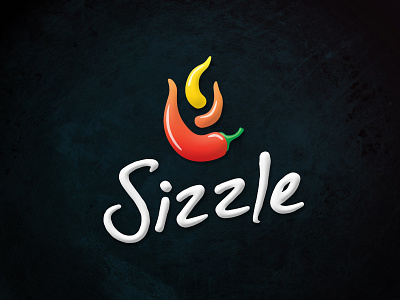 Flame Sizzle Logo dailylogochallenge flame flame logo harperstudio logo sizzle
