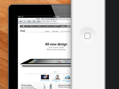 iPad 2 front render