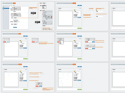 Coordinate Storyboards annotation app product samahub settings storyboard ui ux web wireflow wireframe