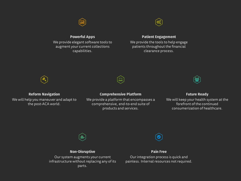 Sirono Hexagon gif animation hexagon gradient web marketing health enterprise sirono