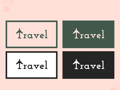 Logo for Travel flat logo minimal vector