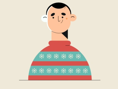 Christmas vibes app character character design characterdesign christmas christmas sweater design flat flat character design graphic design illustration illustrator inkscape minimal sweater ux vector web