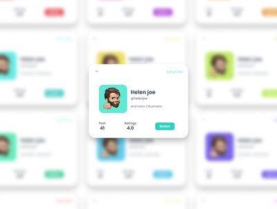 User profile card avatar card card card desgin profile card ui design user card user card desgin user profile card web design card