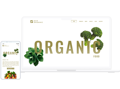 Organic e-commerce website ecommerce ui ui design ux uxdesign web design