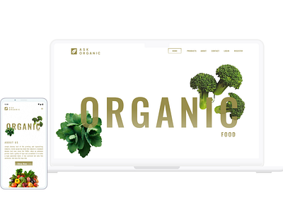 Organic e-commerce website