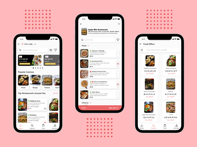Food App graphic design layout mobile app typography ui vector