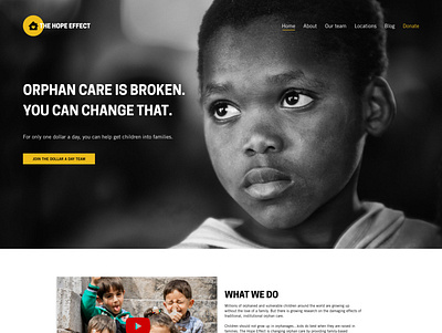 The Hope Effect Website adobe xd branding ui ux web design web development wordpress