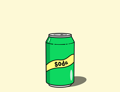 Soda Can illustration soda soda can vector