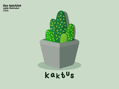 Kaktus design illustration kaktus logodesigner plants vector