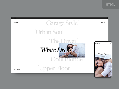 Elymor - Creative HTML Template agency animations clapat clean design gallery html interface minimal portfolio showcase typography ui ux website