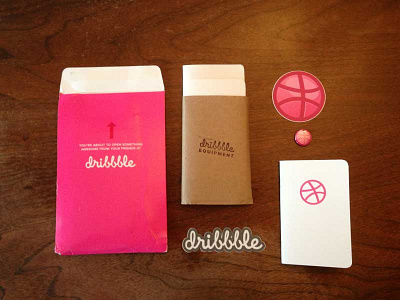 Thank You dribbble! awesome awesomeness basketball brown creative dribbble fun grid notebooks packages pink stamp stickers white wood