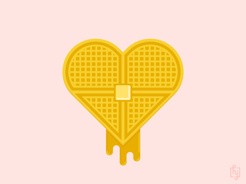 National Waffle Day butter food illustration national waffle day syrup waffle