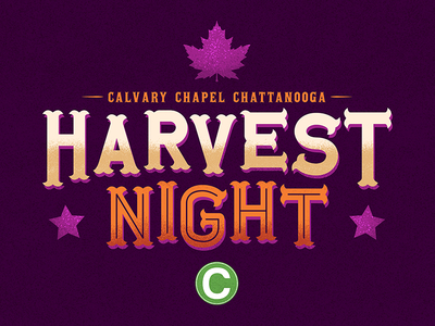 Harvest Night Redesign church halloween harvest illustrator photoshop retro typography vintage