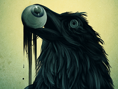 Rotting Food Chain digital illustration eye halloween illustration manga studio raven